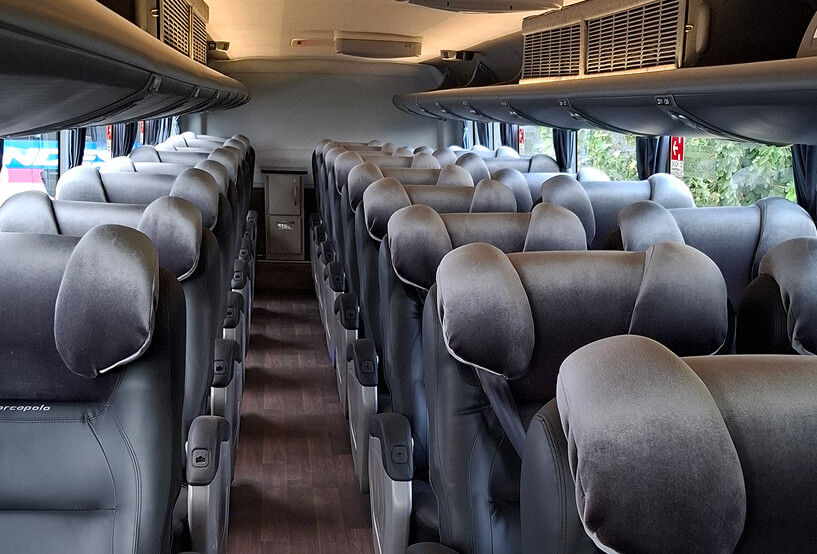 interior autobús Andesmar